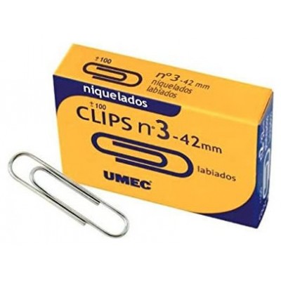 CAJA 100 CLIP NIQUELADO 42 MM U200404 UMEC (MIN10) (Espera 4 dias) en Huesoi