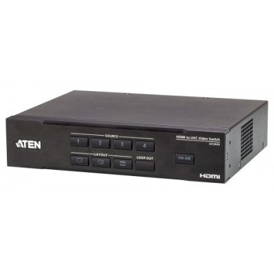 ATEN Conmutador de vídeo HDMI a USB de 4 entradas CAMLIVE™ PRO 4K (Espera 4 dias) en Huesoi