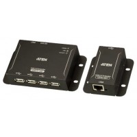 ATEN Extensor USB 2.0 por Cat 5 con hub de cuatro puertos (hasta 50 m) (Espera 4 dias) en Huesoi