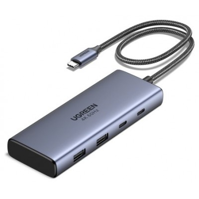 Ugreen 7-in-1 USB-C Hub CM498 Acoplamiento Base Gris (Espera 4 dias) en Huesoi