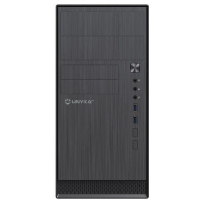 CAJA SEMITORRE/MICRO-ATX UNYKA AERO C12 V1 S/FUENTE (Espera 4 dias) en Huesoi