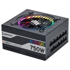 FUENTE DE ALIMENTACION UNYKA ATILIUS RGB ATX 750W en Huesoi