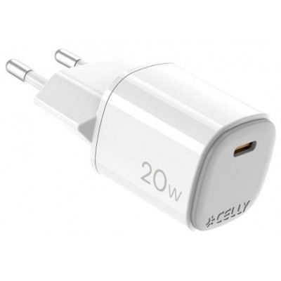 Celly Cargador Gan 1 UsbC 20W WH en Huesoi Celly Cargador Gan 1 UsbC 20W WH en Huesoi