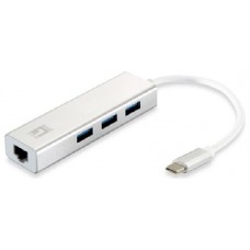 ADAPTADOR USB-C A GIGABIT ETHERNET RJ45 LEVEL ONE en Huesoi