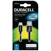 CABLE DURACELLLE USB-LIGHTNING NEGR en Huesoi