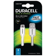 CABLE DURACELL USB-MICRO USB BLANCO en Huesoi