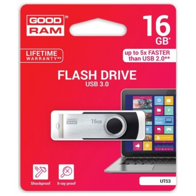 Goodram UTS3 Lápiz USB 16GB USB 3.0 Negro en Huesoi