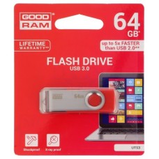 Goodram UTS3 - Pendrive - 64GB - USB 3.0 - Rojo en Huesoi