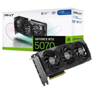 PNY GeForce RTX 5070 12GB Overclocked Triple Fan en Huesoi