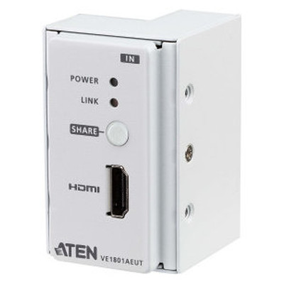 ATEN TRANSMISOR HDMI 4K SOBRE HDBASET-LITE (CLASS B) ENCASTRABLE CON EMBELLECEDOR EU WALL PLATE / POH (70M) (VE1801AEUT-AT-G) (Espera 4 dias) en Huesoi