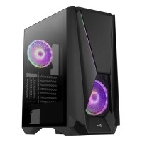 CAJA E-ATX TORRE GAMING AEROCOOL VISOR BLACK FRONTAL en Huesoi