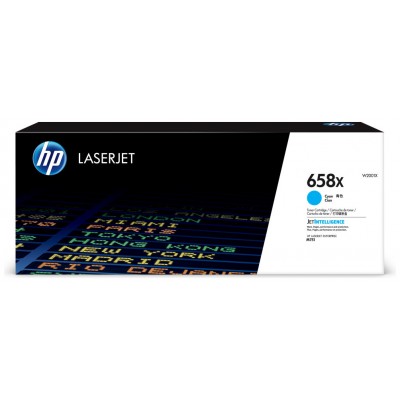HP Cartucho de tóner Original LaserJet 658X cian de alta capacidad (Espera 4 dias) en Huesoi