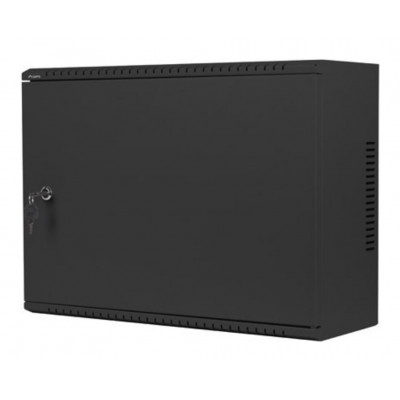 ARMARIO LANBERG MURAL RACK 19" 4U+3U/540X200 BAJO PERFIL NEGRO ENSAMBLADO en Huesoi