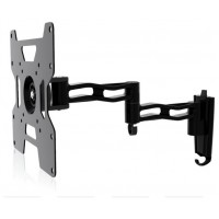 SOPORTE PARED-TV 17""-37"" GIRO/INCLINABLE TRIPLE TILT & SWIVEL NEGRO HAEGER (Espera 4 dias) en Huesoi