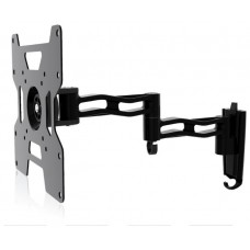 SOPORTE PARED-TV 17""-37"" GIRO/INCLINABLE TRIPLE TILT & SWIVEL NEGRO HAEGER (Espera 4 dias) en Huesoi
