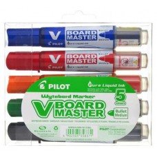 Pilot V-Board Master marcador 5 pieza(s) Punta redonda Negro, Azul, Verde, Naranja, Rojo (Espera 4 dias) en Huesoi