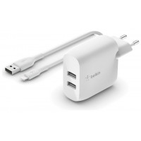 Belkin WCD001VF1MWH cargador de dispositivo m&oacute;vil Universal Blanco Corriente alterna Interior (Espera 4 dias) en Huesoi