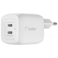 CARGADOR DE PARED BELKIN WCH011VFWH DOBLE USB-C GAN en Huesoi