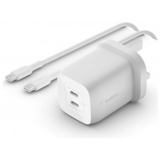 CARGADOR DE PARED BELKIN WCH013VF2MWH-B6 DOBLE USB-C en Huesoi