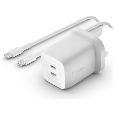 CARGADOR DE PARED BELKIN WCH013VF2MWH-B6 DOBLE USB-C en Huesoi