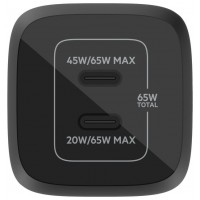 CARGADOR DE PARED BELKIN WCH013VFBK DOBLE USB-C GAN en Huesoi