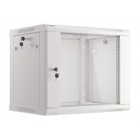 ARMARIO LANBERG MURAL 9U 600X450 RACK 19 FLAT PACK V2 PUERTA CRISTAL GRIS en Huesoi