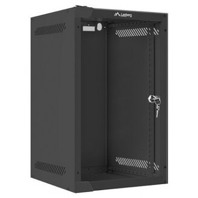 ARMARIO LANBERG MURAL RACK 10" 9U 280X310 FLAT PACK NEGRO en Huesoi