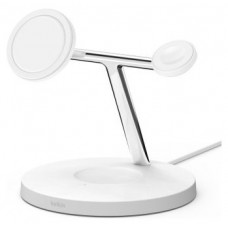BASE DE CARGA POWERHOUSE BELKIN WIZ009VFWH-V2 Qi2 en Huesoi