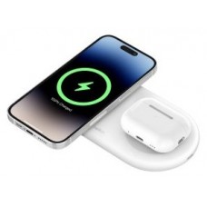 BASE DE CARGA INALAMBRICA DOBLE BELKIN WIZ021VFWH 15W en Huesoi