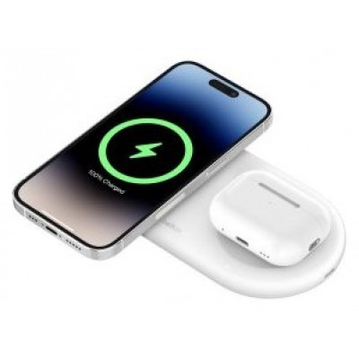 BASE DE CARGA INALAMBRICA DOBLE BELKIN WIZ021VFWH 15W en Huesoi