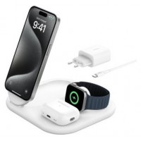 BASE DE CARGA INALAMBRICA 3 EN 1 BELKIN WIZ029VFWH en Huesoi
