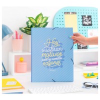 CARPETA CARTON SEPARADORA CON GOMA ELASTICA "HOY TE SOBRAN MOTIVOS PARA.. "MR.WONDERFUL WOA09755ES (Espera 4 dias) en Huesoi