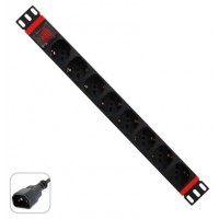 WP WPN-PDU-C01-08 unidad de distribución de energía (PDU) 8 salidas AC 1U Negro, Rojo (Espera 4 dias) en Huesoi