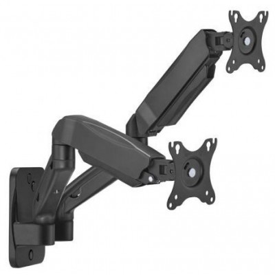 AISENS - SOPORTE DE PARED PRO CONTRAPESO GIRATORIO E INCLINABLE PARA MONITOR/TV 9KG (3 PIVOTES, 2 BRAZOS) DE 17-32, NEGRO en Huesoi