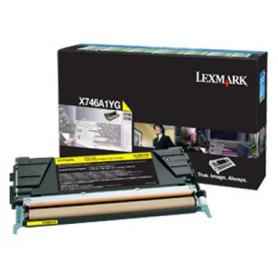 LEXMARK X-746/748 Toner Amarillo Retornable en Huesoi