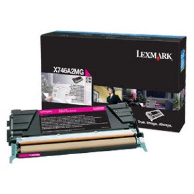 Lexmark X746, X748 Cartucho toner magenta en Huesoi