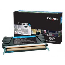 Lexmark X748 Cartucho de toner cian Alto Rendimiento Retornable en Huesoi