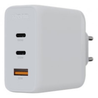 CARGADOR USB DE VIAJE/PARED 100W GAN2 ULTRA WALL 2x TYPE-C/USB 3.0 BLANCO XTORM (Espera 4 dias) en Huesoi