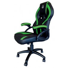 SILLA GAMER KEEP OUT XS200 NEGRA CON DETALLE VERDE en Huesoi