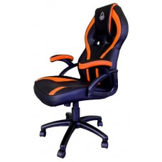 SILLA GAMER KEEP OUT XS200 NEGRA CON DETALLE NARANJA en Huesoi