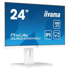 MONITOR IIYAMA 24" PROLITE XUB2492HSU-W6, IPS, 100HZ, 0,4MS, USB, HDMI, DISPLAYPORT, ALT 2x2W, ALTU, GIRO, INCLI, PIVOT, BLANCO (Espera 4 dias) en Huesoi