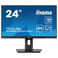 MONITOR IIYAMA 24" PROLITE XUB2493HSU-B6, IPS, 100HZ, 1MS, USB, HDMI, DISPLAYPORT, ALT 2x2W, ALTU, GIRO, INCLI, PIVOT (Espera 4 dias) en Huesoi