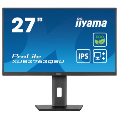 iiyama ProLite XUB2763QSU-B1 pantalla para PC 68,6 cm (27") 2560 x 1440 Pixeles Full HD LED Negro (Espera 4 dias) en Huesoi