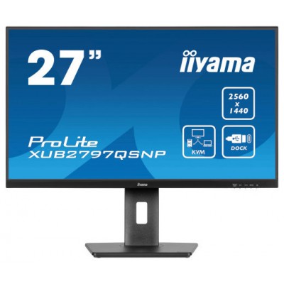 MONITOR IIYAMA PROLITE XUB2797QSNP 27" QHD 1440P  - IPS, 100HZ, 1MS, SPEAKERS, DP (Espera 4 dias) en Huesoi