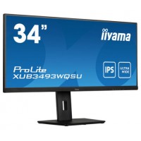 MONITOR IIYAMA 34" XUB3493WQSU-B5, IPS, 75HZ, 4MS, HDMI, USB, DISPLAYPORT, ALT, REG ALT, GIRO, INCL (Espera 4 dias) en Huesoi