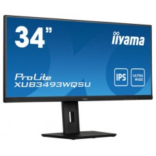 MONITOR IIYAMA 34" XUB3493WQSU-B5, IPS, 75HZ, 4MS, HDMI, USB, DISPLAYPORT, ALT, REG ALT, GIRO, INCL (Espera 4 dias) en Huesoi