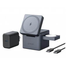 CARGADOR ANKER 3 EN 1 CON MAGSAFE CUBO GRIS en Huesoi